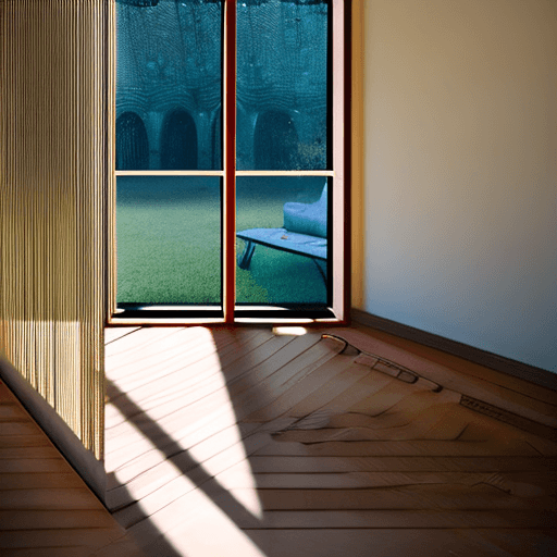 AI generated: High resolution photography interior design, dreamy sunken living room conversation pit, wooden floo...