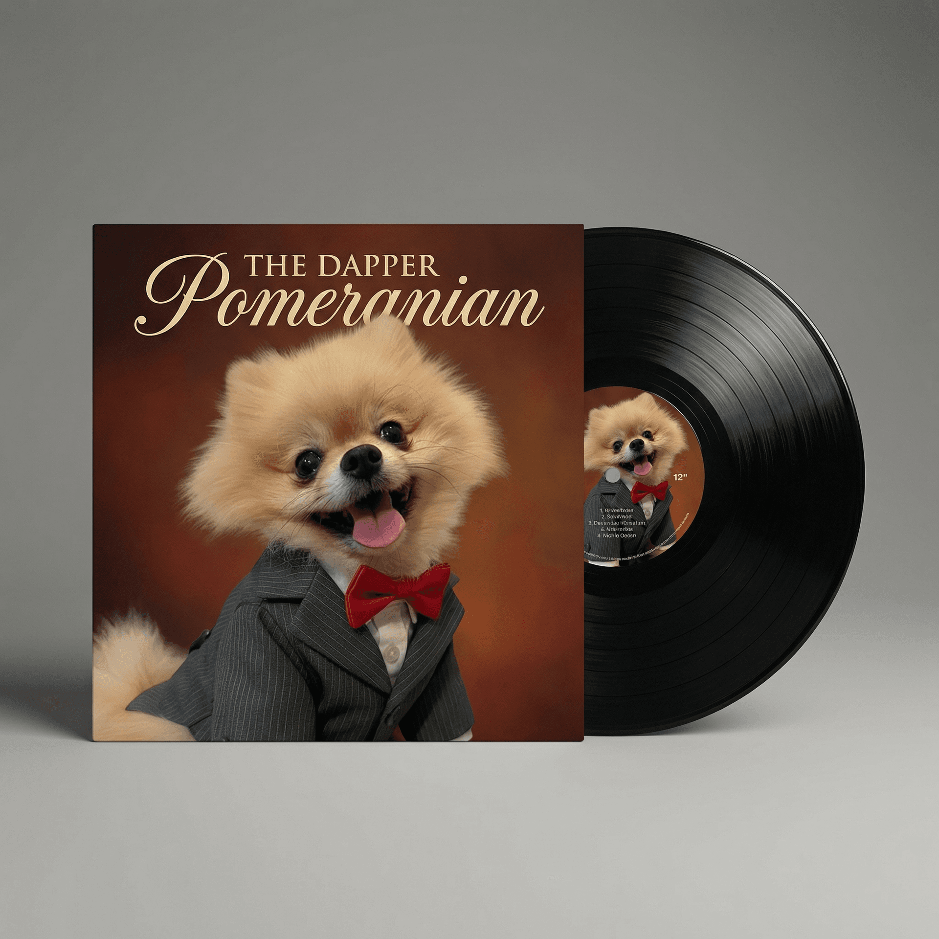 AI generated: place him on a album cover