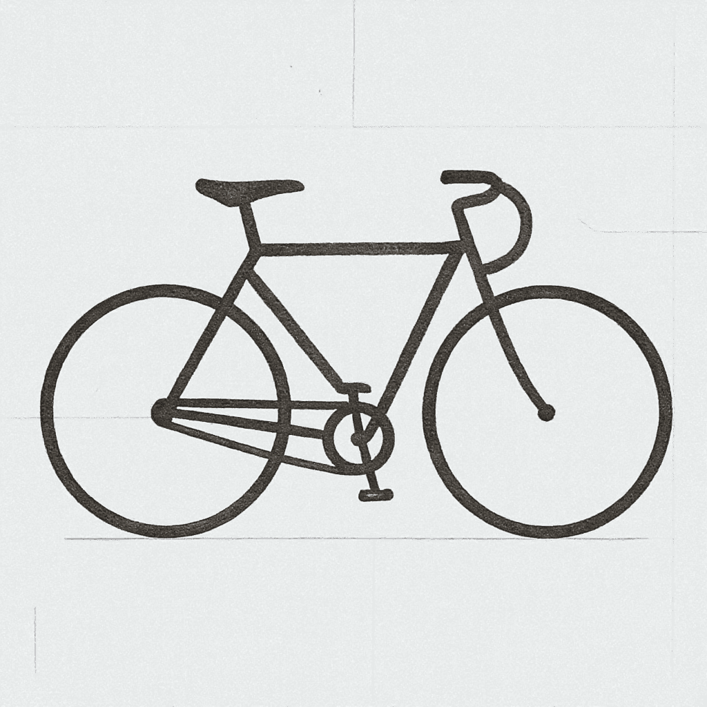 AI generated: Draw a bicycle