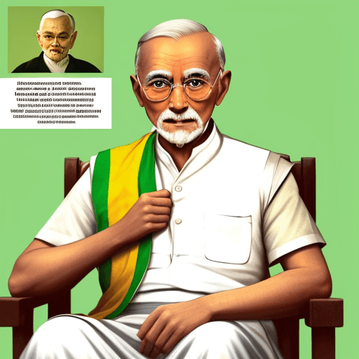 AI generated: Ghandi in president petro colombia

