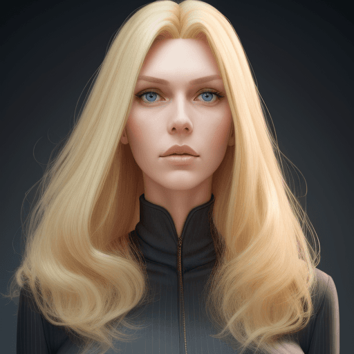 AI generated: Tall woman w blonde hair ,4 k ,ultra HD 