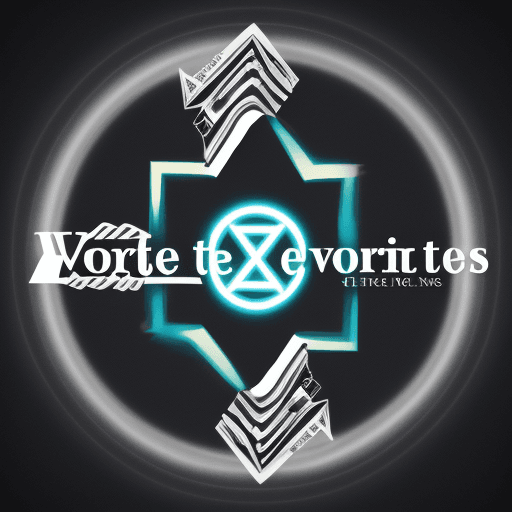 AI generated: Create a logo with these ideas: bookstore is called vortex "everything begins here"