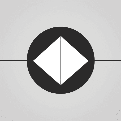 AI generated: Flat geometric vector graphic logo of minimal home, grayscale, simple, by Paul Rand