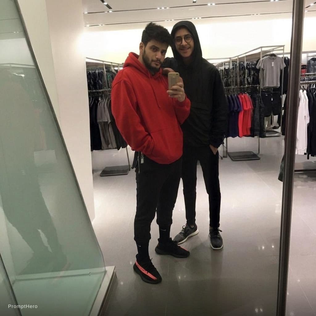 AI generated: The person who is on the left side change his shoes to be the uploaded shoes, and black socks