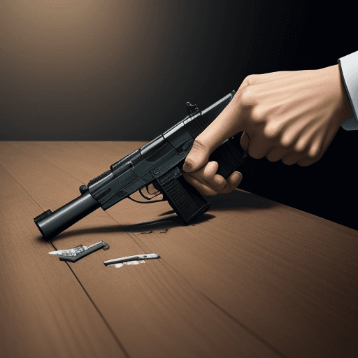 AI generated: a man commits suicide with gun