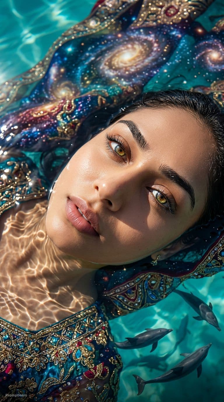 AI generated: A majestic Indian belly dancer sways under the scorching desert sun, her elegant dance a mesmerizing...