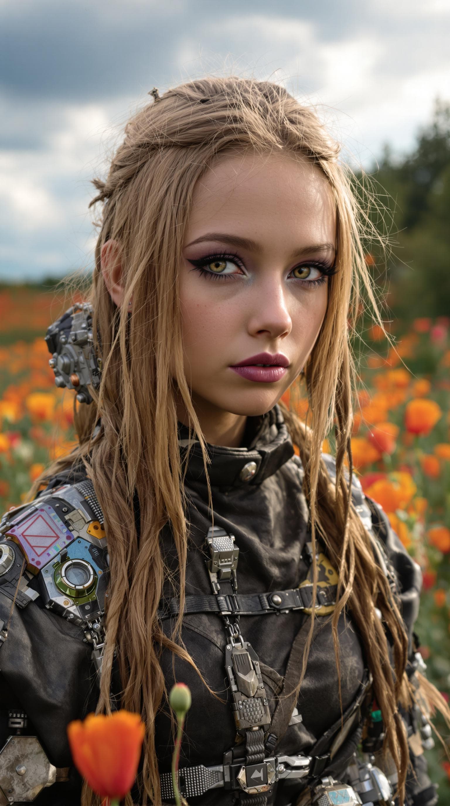 AI generated: a professional photo of a exceptionally beautiful girl in the world, (age 11), (eleven year old) of ...