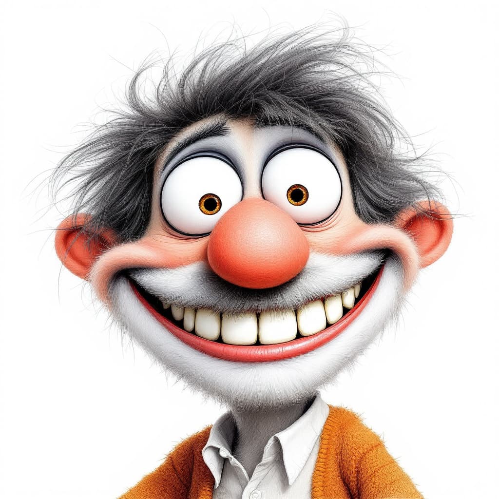 AI generated: Imagine a whimsical character bursting with personality! Create a funny art pencil drawing featuring...