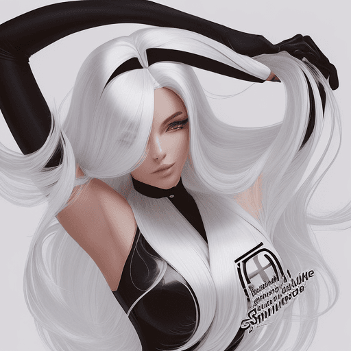 AI generated: Design a modern and elegant logo for a wig brand called 'Shine U Hair.' The logo should prominently ...