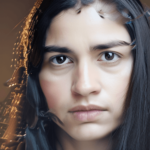 AI generated: ortrait photo  of a attractive Valkyrie Athenea,  olive skin, long dark hair, beautiful bone structu...