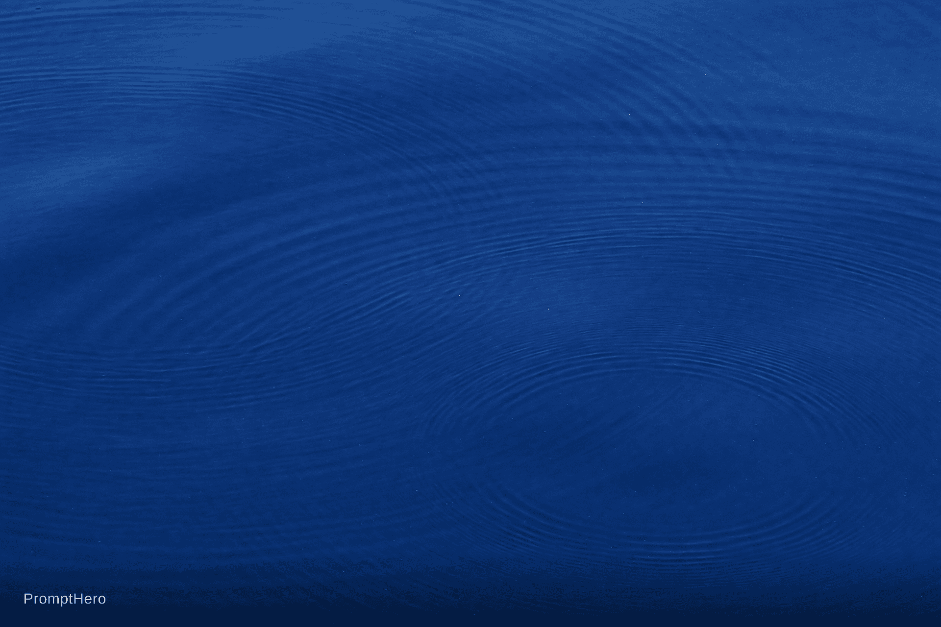 AI generated: No figure. No face. No human shape. Only a deep, endless blue — not a color, but a presence. Faint v...