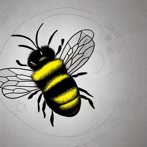 AI generated: bee image, modern, versatile, unique, striking and creative, business model, innovation, entrepreneu...