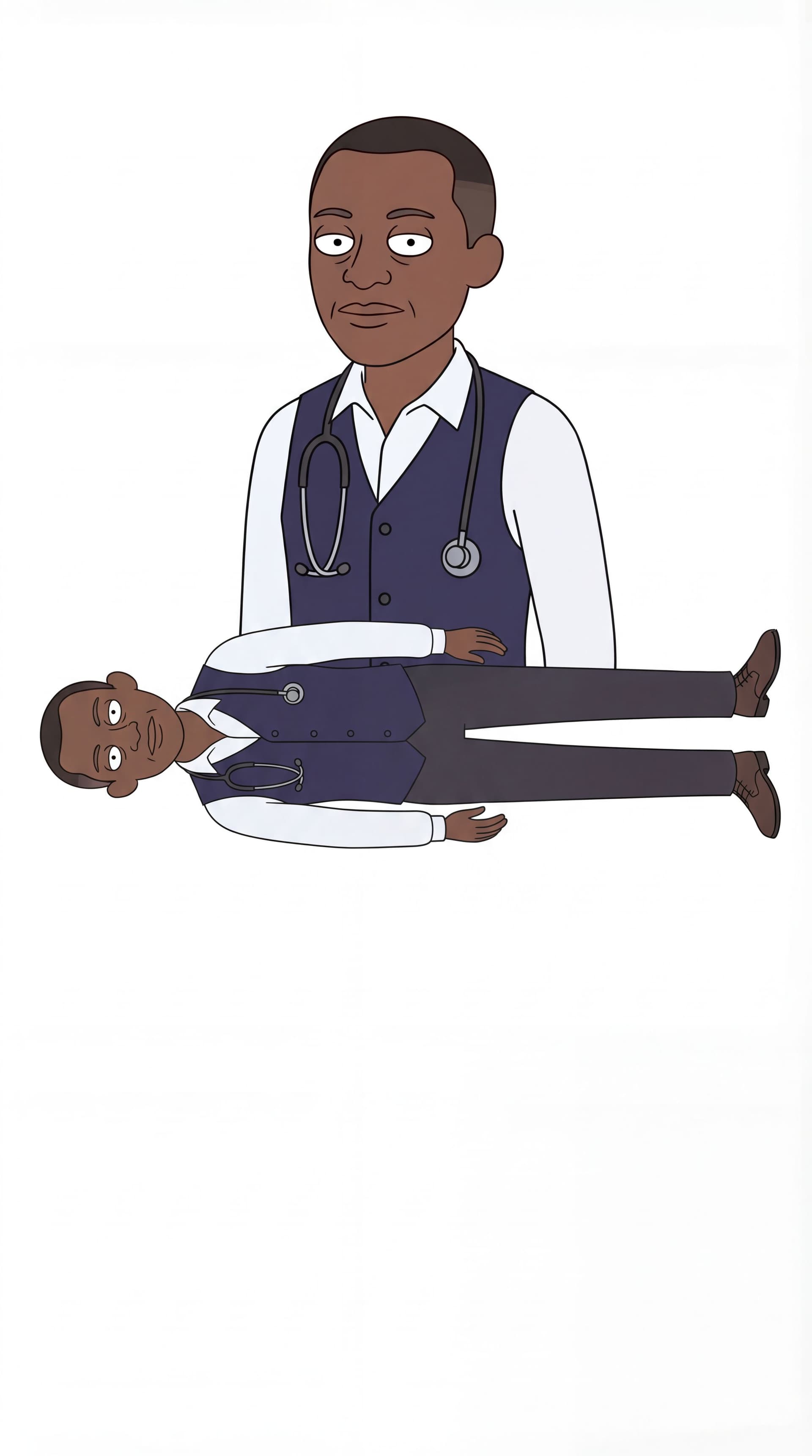 AI generated: Make 90 degree position angle. Legs should be neutral pose.