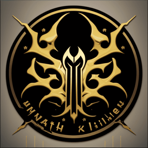 AI generated: death metal font with the name "24k"