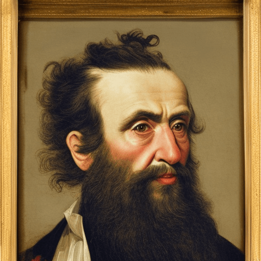 AI generated: A mad man portrait