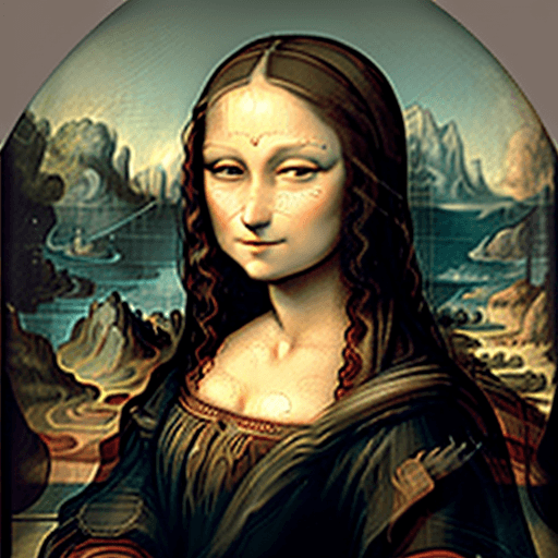 AI generated: a painting of a Mona Lisa by Leonardo da Vinci, in the style of pixar animation,  --ar 4:5 --stylize...