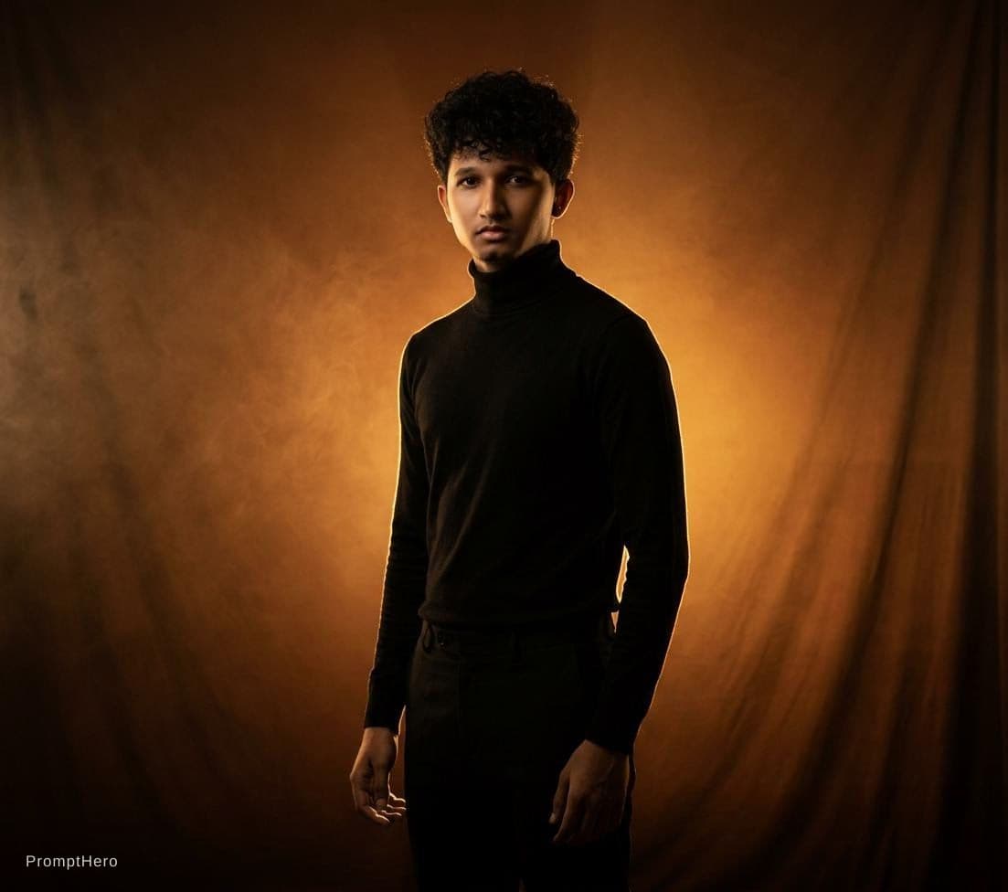 AI generated: fashion editorial photography, front shot, full-body, professional korean male model, shot with hass...
