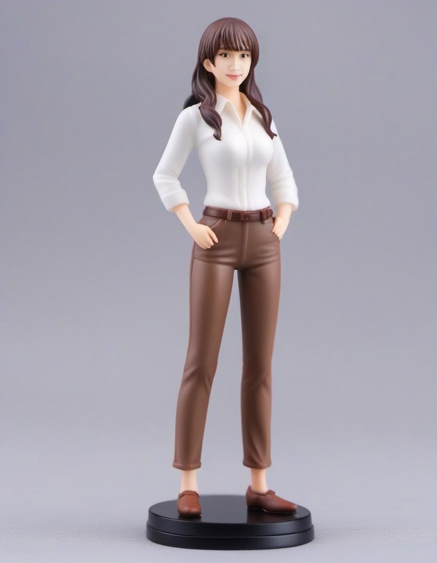 AI generated: (anime figurine), small statuette, full body, perfect body