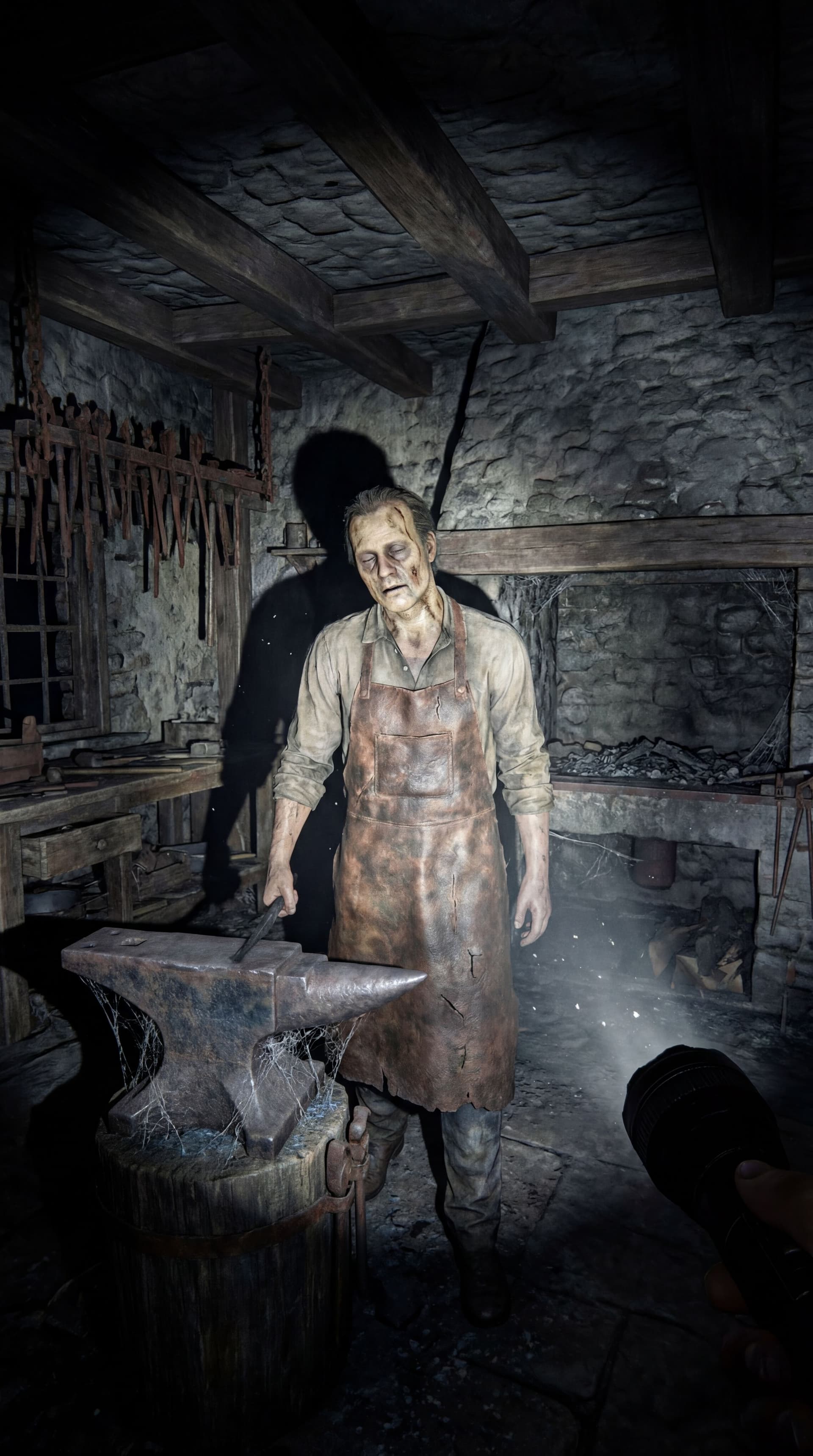 AI generated: Recreate Will Turner as a realistic abandoned physical prop from a first-person POV at night, locate...