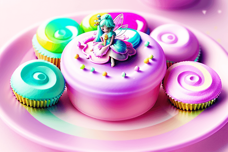 AI generated: fairy pastel lovely sweet candy
