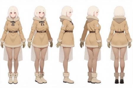 Flux CharTurn, Multi-view, Turnaround, Model Sheet, Character design