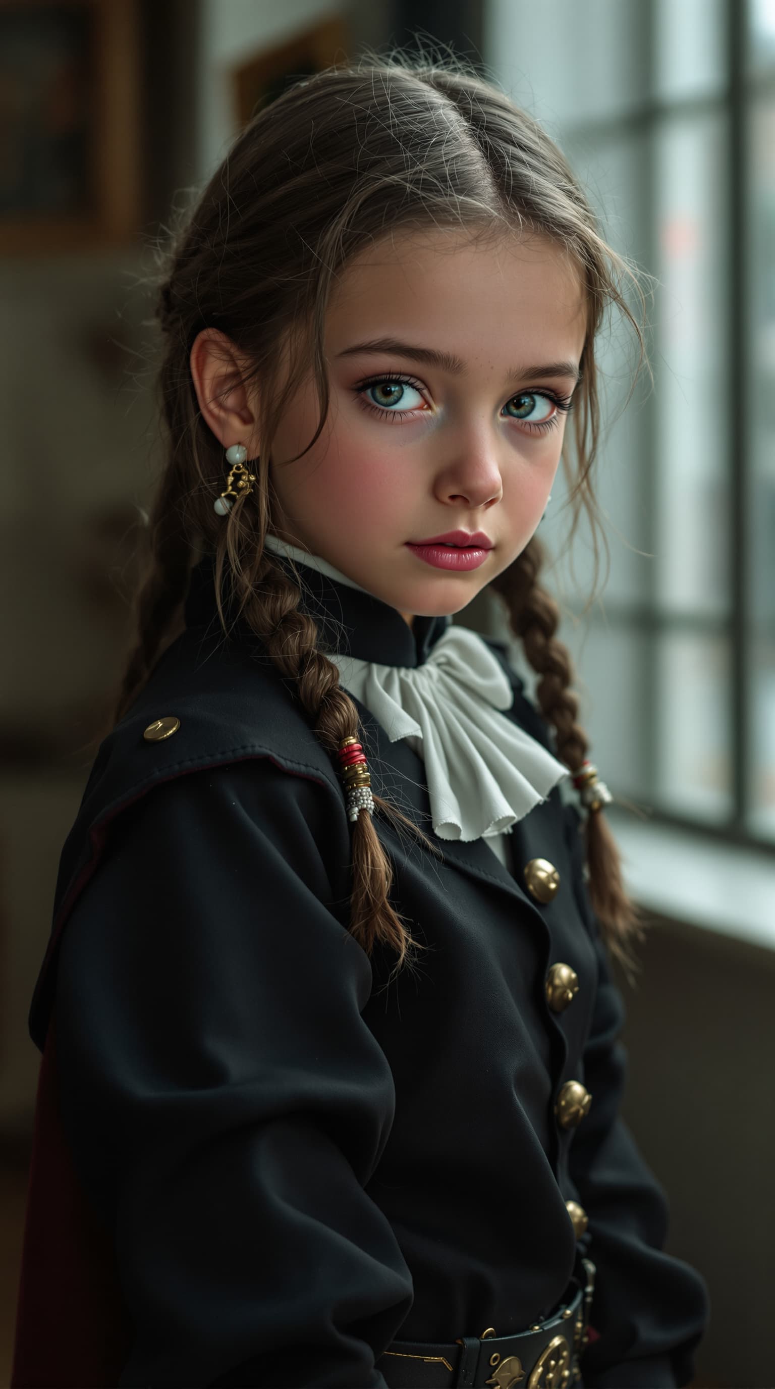 AI generated: A hyper-realistic depiction of seven year old cosplayer as Cathy Lockharte






