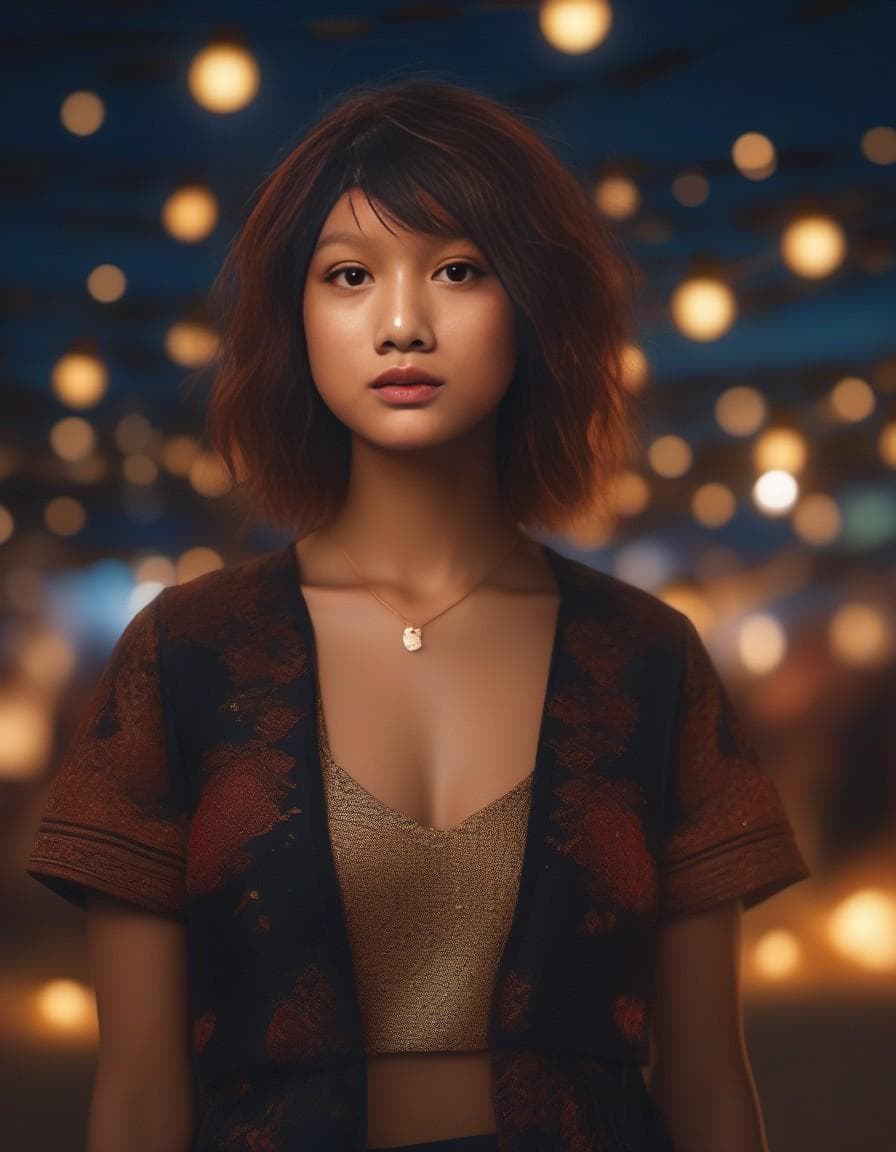 AI generated: modelshoot style, (extremely detailed CG unity 8k wallpaper) , full shot body photo of the most beau...