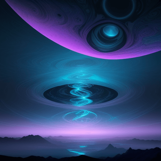 AI generated: Generate an image of a breathtaking science fiction landscape that stretches beyond imagination in t...