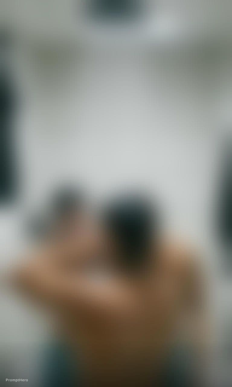 AI generated: in shower, water running, wet clothing
