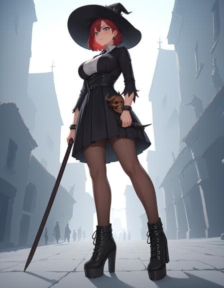 Heeled Platform Combat Boots - Image 2