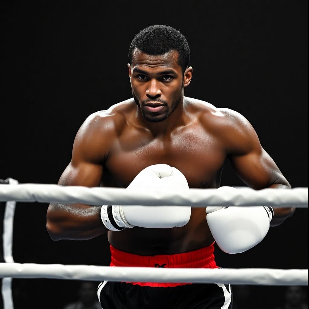 AI generated: Mohammed Ali Kelley in box