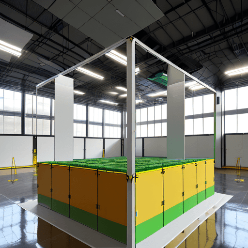 AI generated: Produce a sheleter is a 6-meter long, 2.4-meter wide, and 2.6-meter high cube equipped with hydrauli...