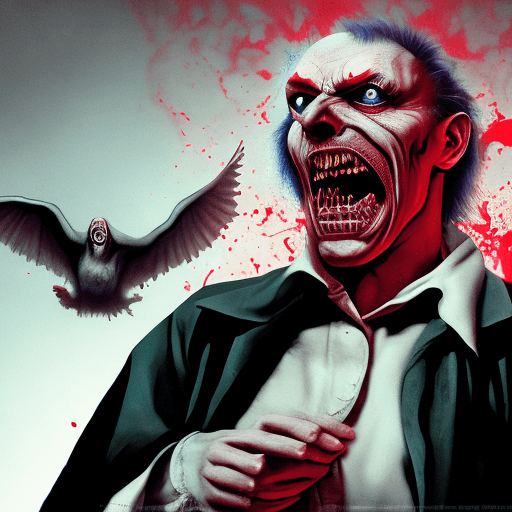 AI generated: The Exorcist's Regan in the style of realistic hyper-detailed rendering, quirky characters, worthing...