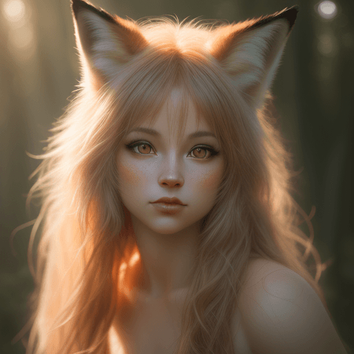 AI generated: fox girl, Hyper realistic , photography, real, professional, 8k, soft natural lighting