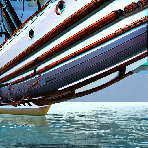 AI generated: Photo of a ultra realistic sailing ship, dramatic light, pale sunrise, cinematic lighting, battered,...