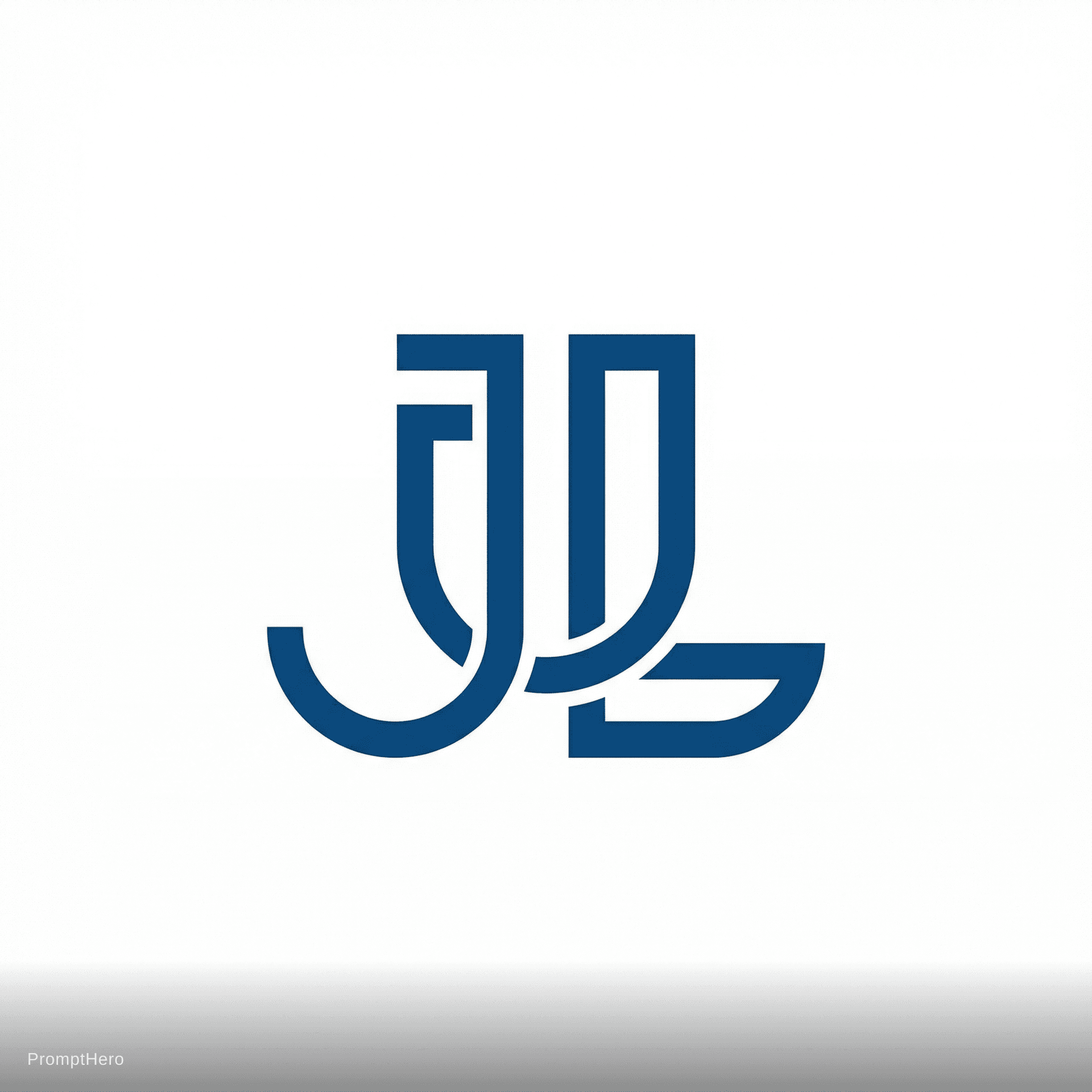 AI generated: blue, Schriftzug: Jens Uwe Lidy