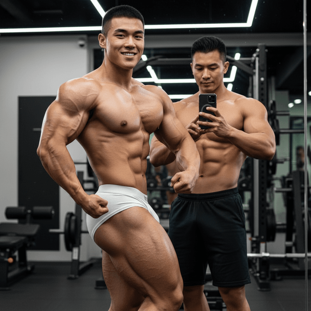 AI generated: ultra-realistic, 8K UHD, inside a modern gym with professional studio lighting, bright lighting, and...