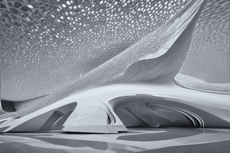 AI generated: extremely detailed ornate stunning sophisticated beautiful elegant futuristic museum exterior by Zah...