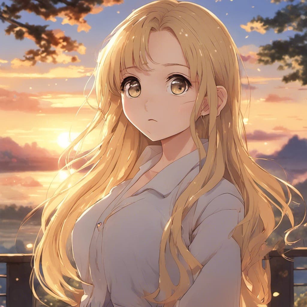 AI generated: anime art, anime key visual of elegant female, long blonde hair and large eyes, finely detailed perf...