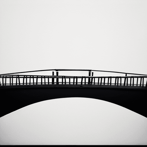 AI generated: attractive simple abstract minimalist bridge












