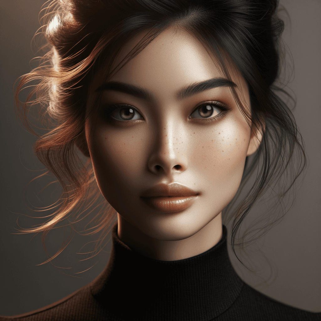 AI generated: Show woman in a red swim suit.  32 uhd
