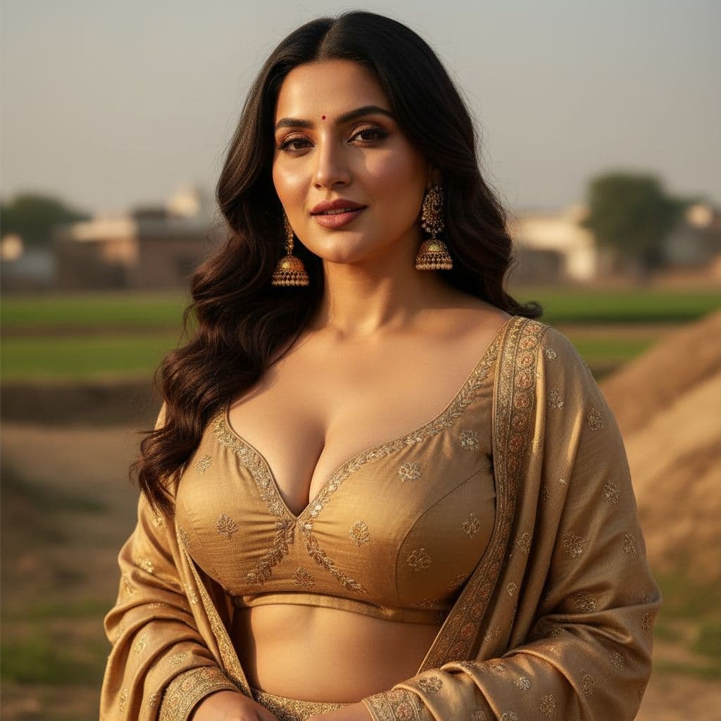 AI generated: Sexy punjaban desi heavy breast ultra real