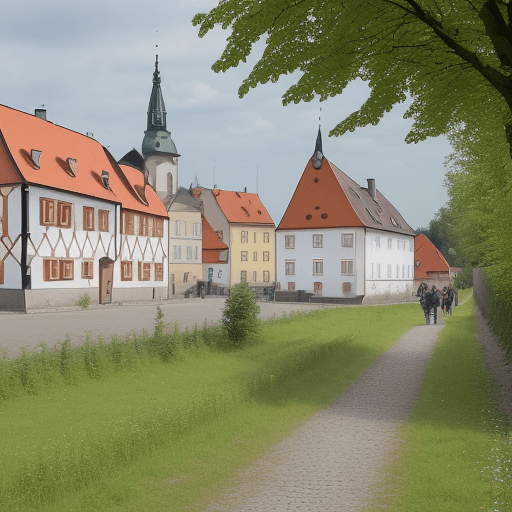 AI generated: Červený vták,motyle