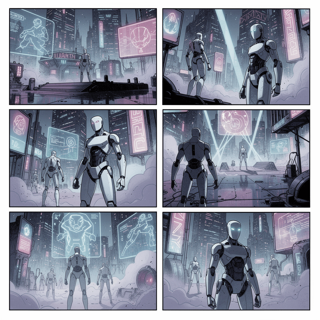 AI generated: Create various random images of futuristic strange mystical enigmatic beings which look similar to h...