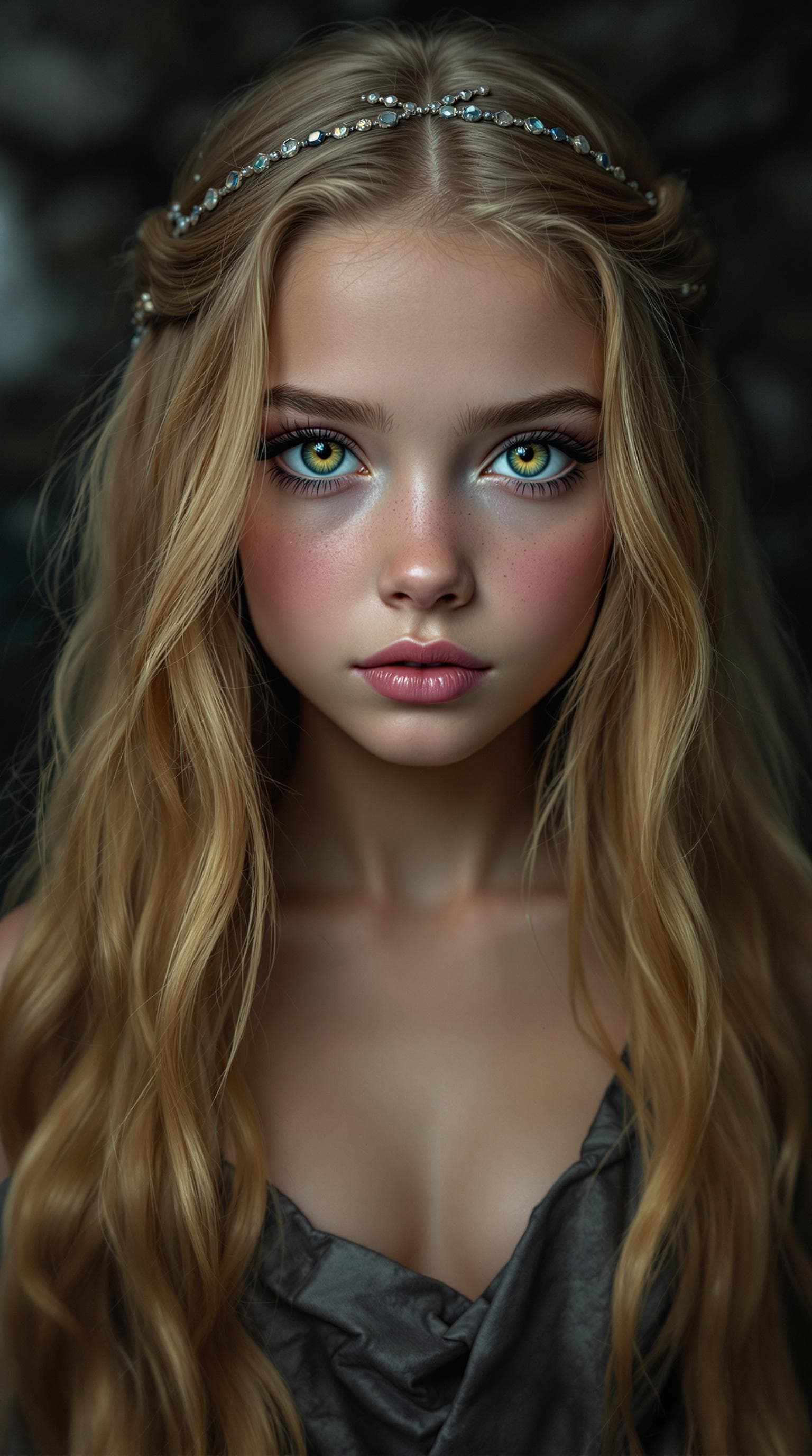 AI generated: a professional photo of a exceptionally of the most beautiful girl in the world,  (age 7) (masterpie...