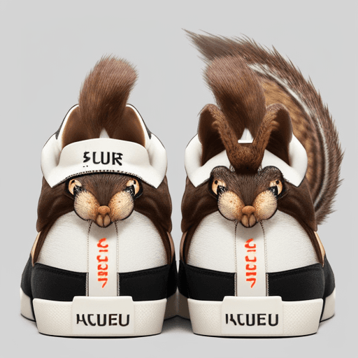 AI generated: I would like a logo squirrel  for sneaker 
