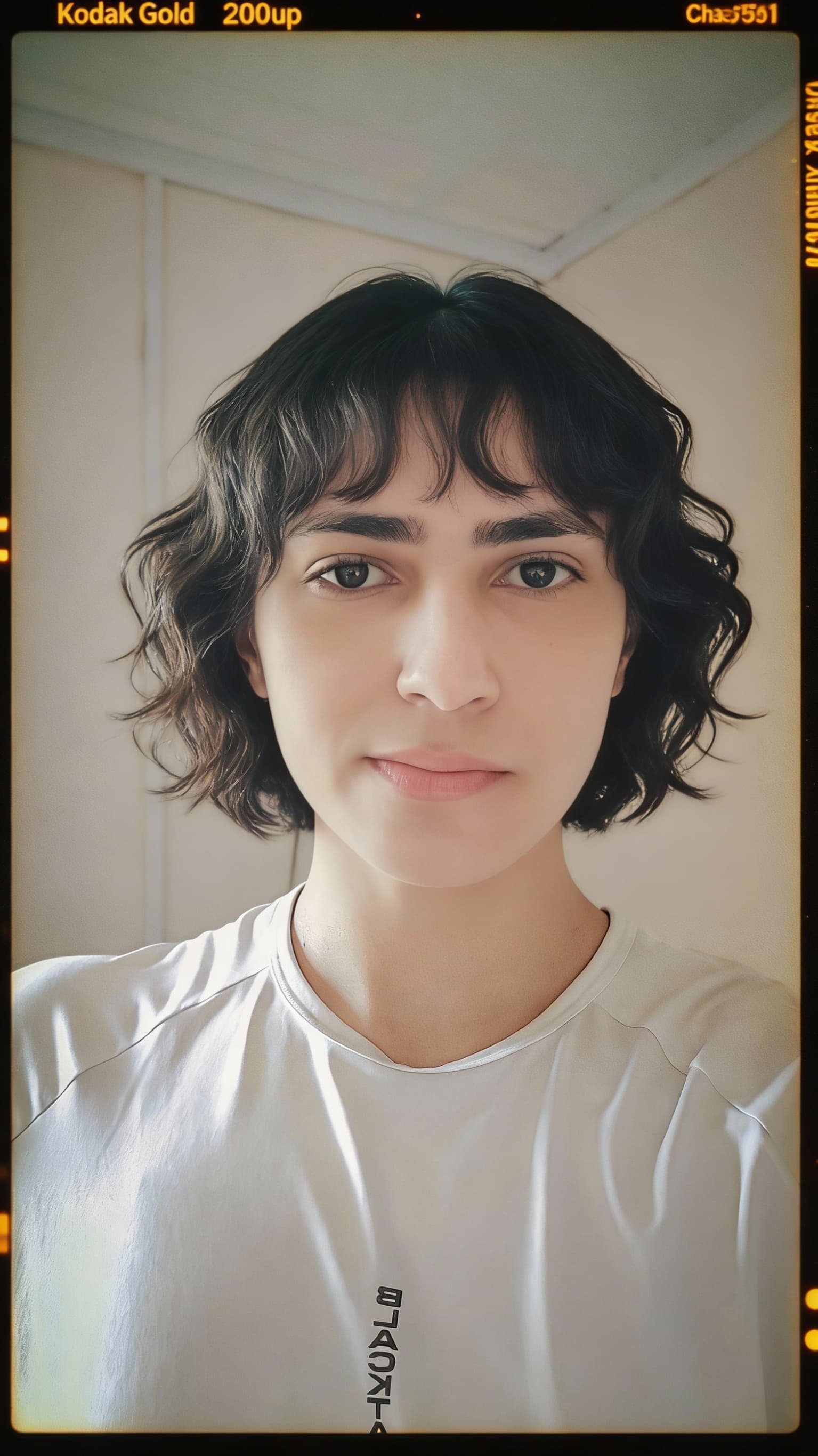 AI generated: woman, in the style of Kodak Gold 200 --no freckles --chaos 75 --ar 1:2 --raw --sref 1936951861 --pr...