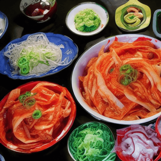 AI generated: foto real de kimchi
