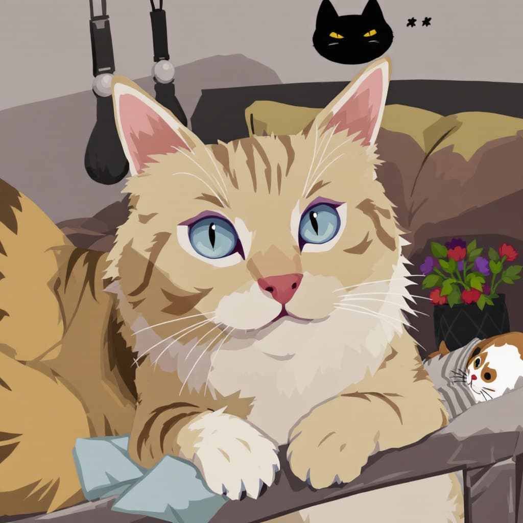 AI generated: Cat girl, ghipllie