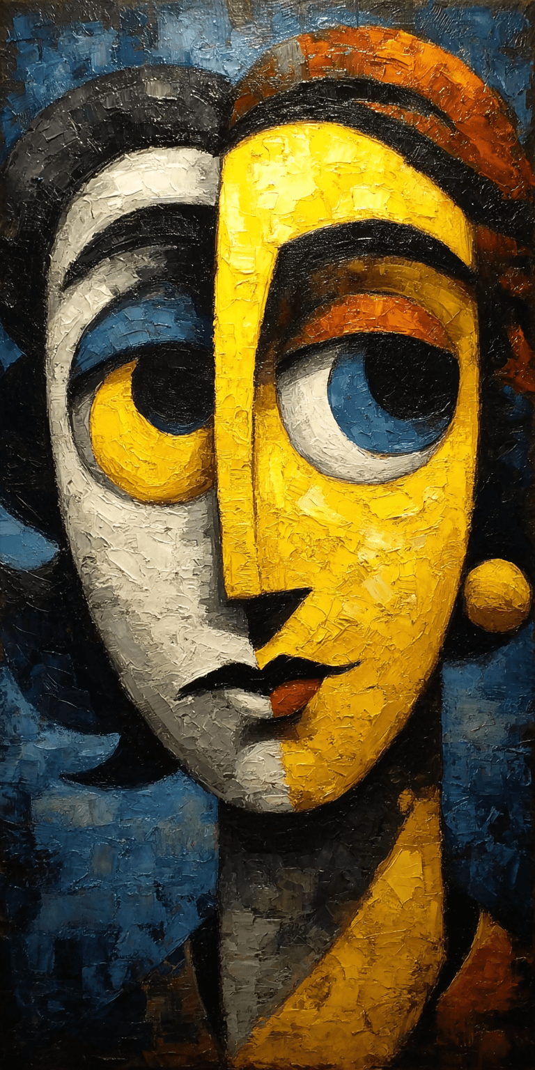 AI generated: abstract surrealism, in the style of Picasso --chaos 75 --ar 1:2 --profile fkuo5yb --stylize 750 --v...